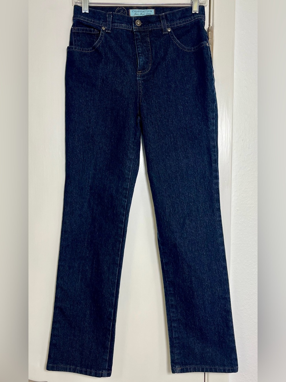 Charter Club Deep Indigo Straight Leg Jeans